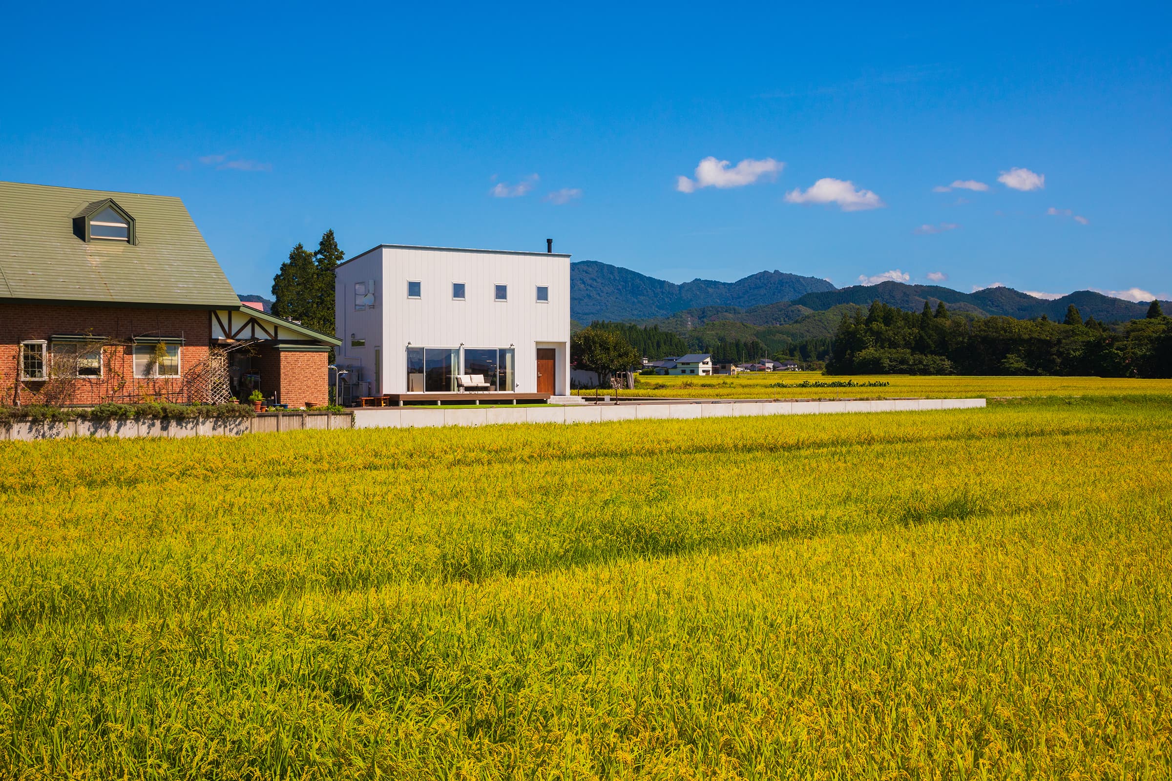 NORICHIE private villa surrounded by rice fields and mountains in Akita